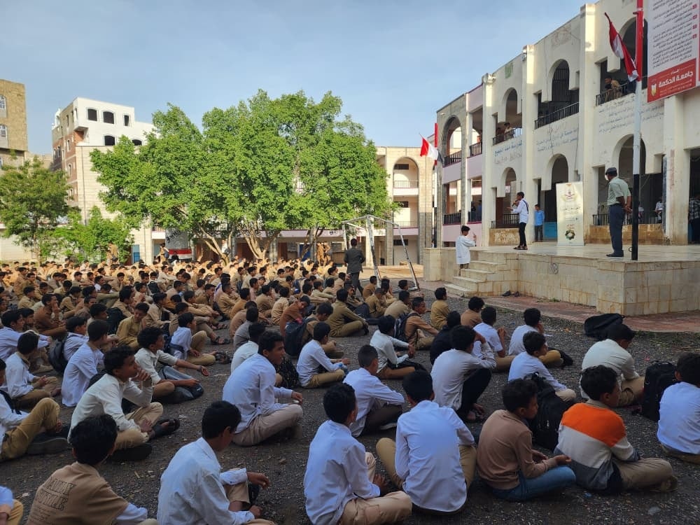 أقام مركزا السلام والتقوى  إذاعة مدرسية في مدرسة باكثير لتعزيز القيم العلمية والثقافية